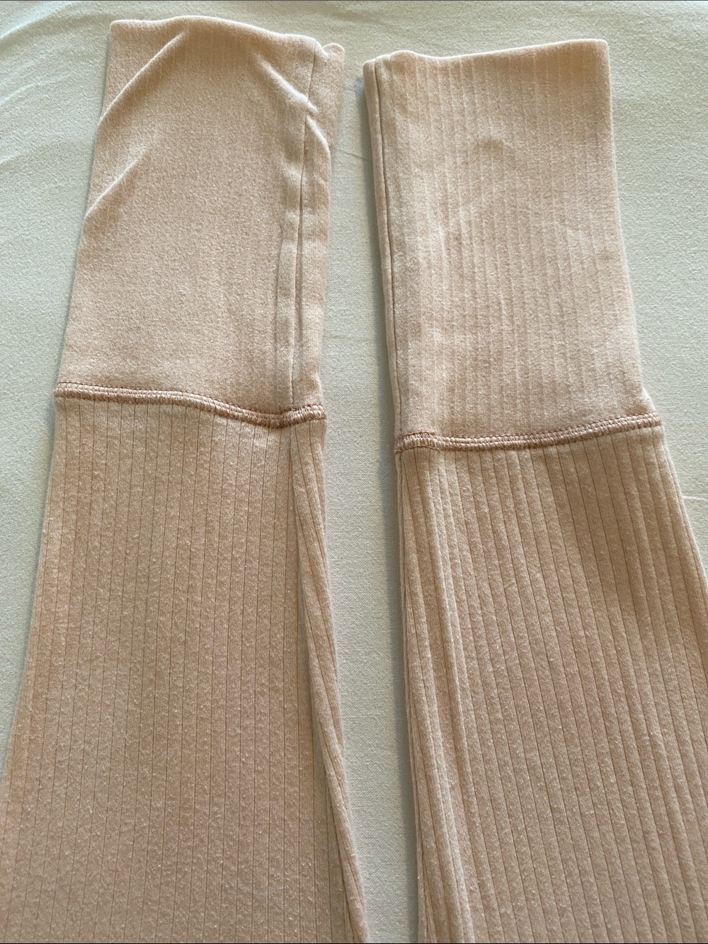 Free People Intimately The Rickie Top Long-Sleeve Ribbed Mock Neck ballet pink L - Picture 8 of 13